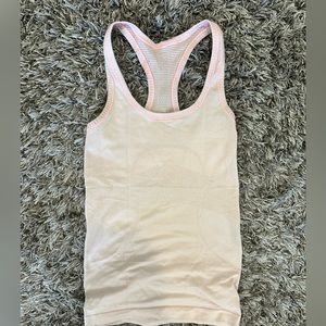 lululemon swiftly tech racerback tank size 2 light pink